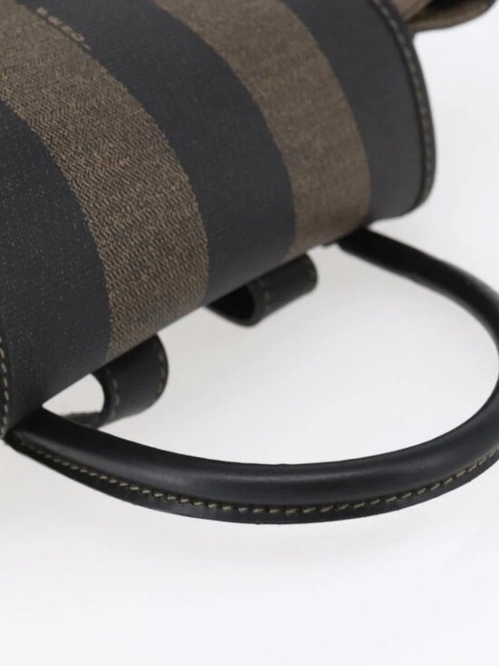 FENDI Pecan Canvas Backpack Brown Black Auth main image 5